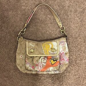 Coach Multicolor Graphic Shoulder Bag